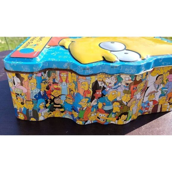 Simpsons Barts Trivia Game 2001 42972 20th Century Fox Tin Complete Game - Picture 7 of 8